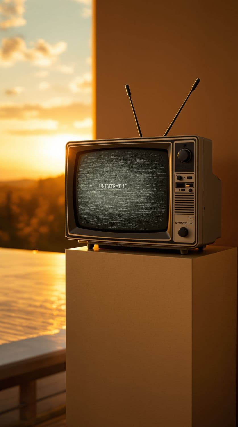 Retro TV at Sunset