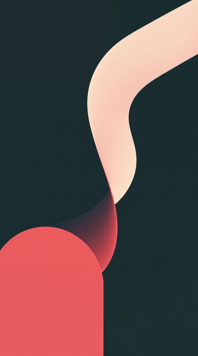 Cream to Magenta Wave on Emerald