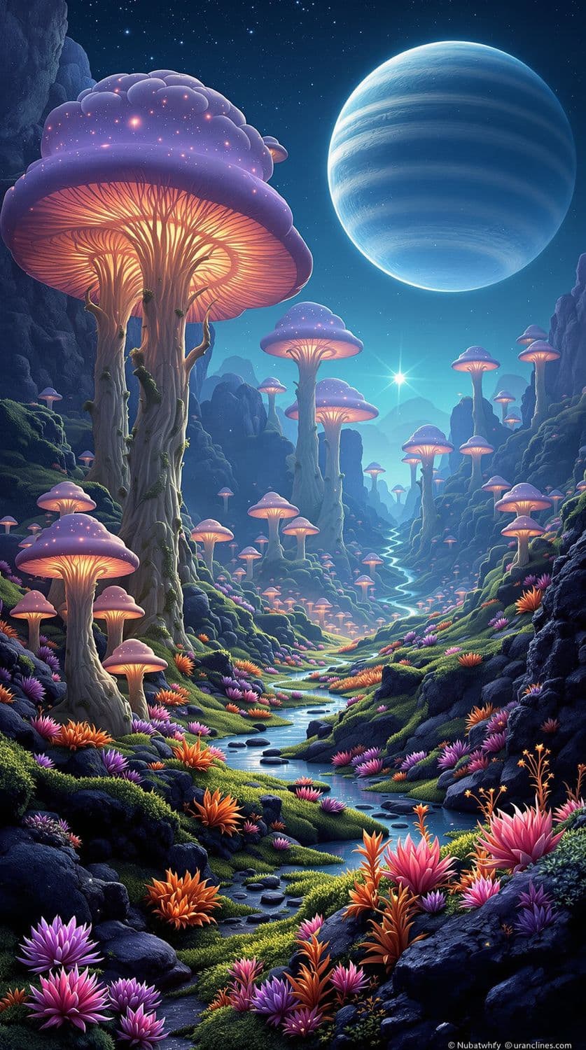 Luminescent Mushroom World