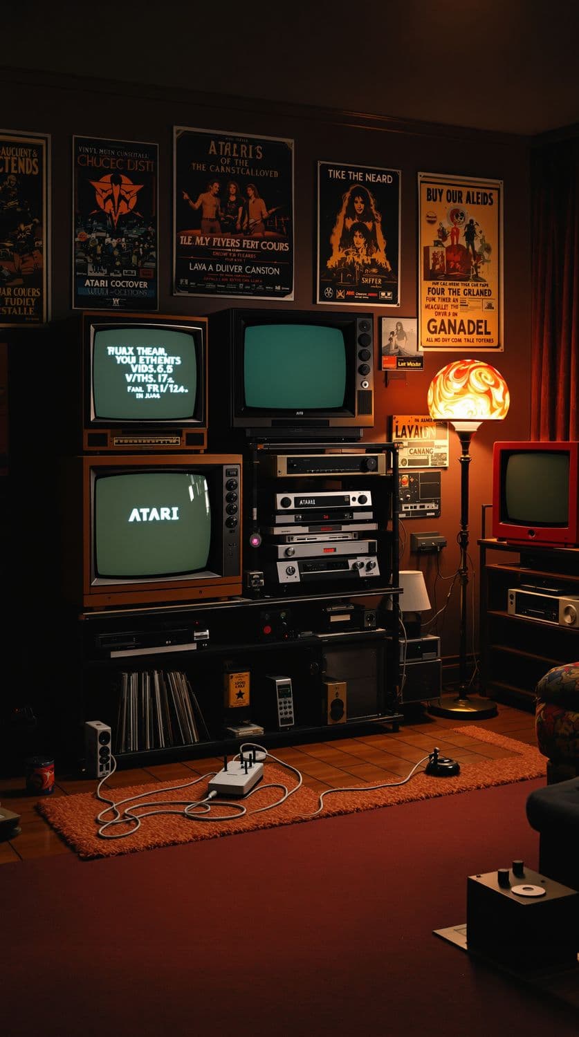 Basement Entertainment Setup