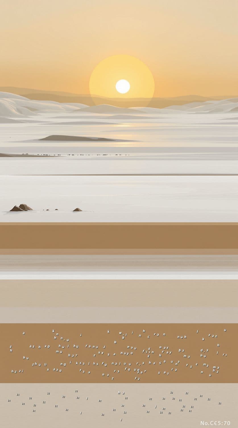 Silent Snowy Sunset