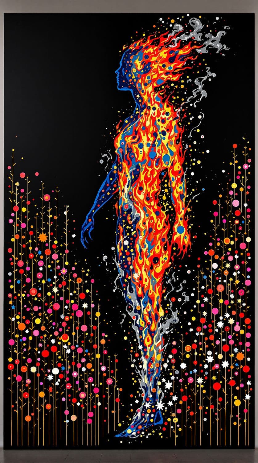 Fiery Silhouette