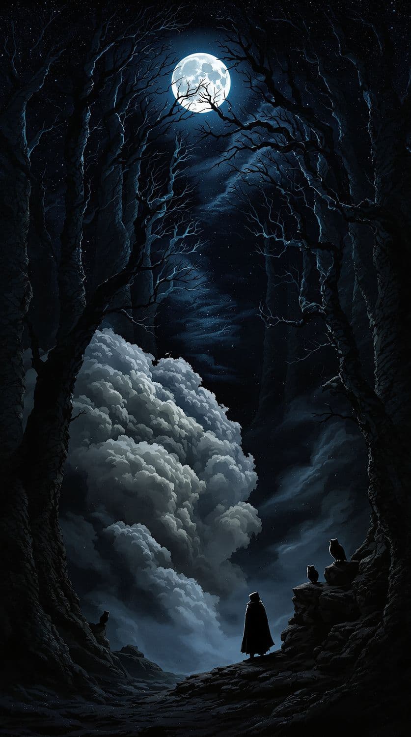 Moonlit Enchantment in the Forest