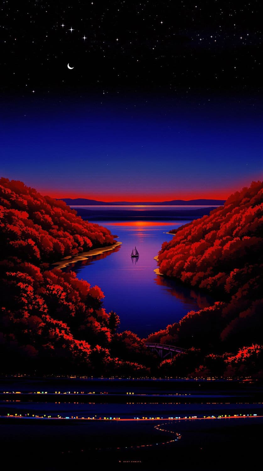 Autumn Twilight Tranquility
