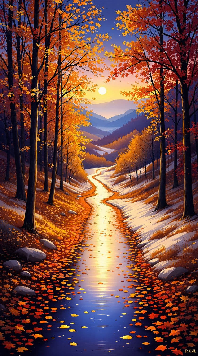 Golden Twilight Forest