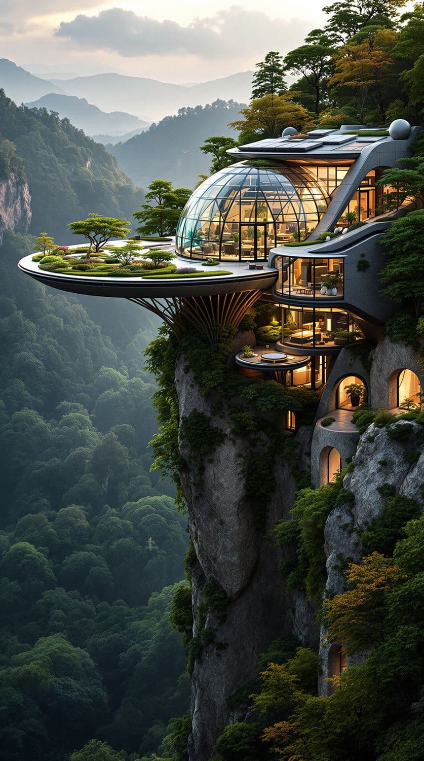 Futuristic Forest Research Facility