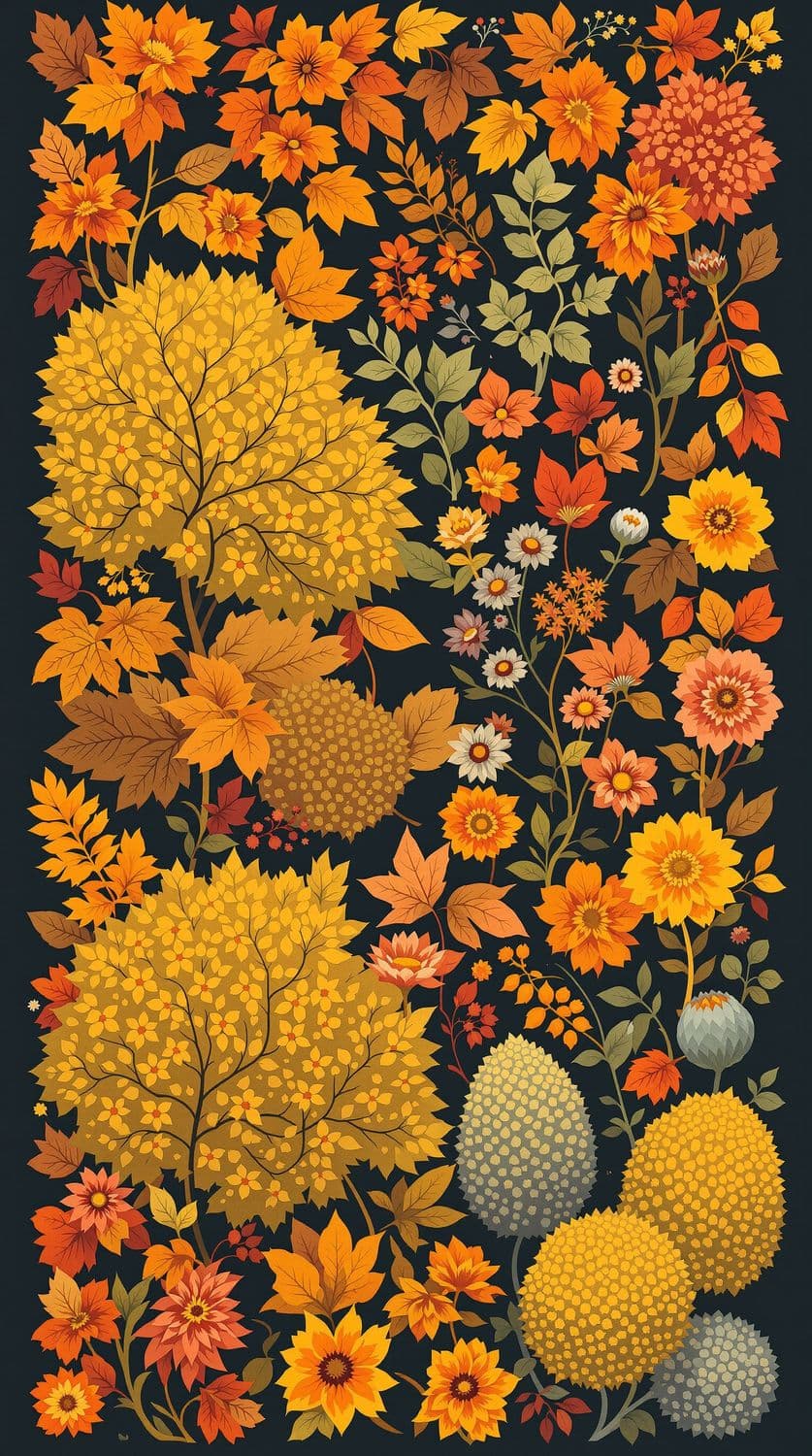 Autumnal Floral Mosaic