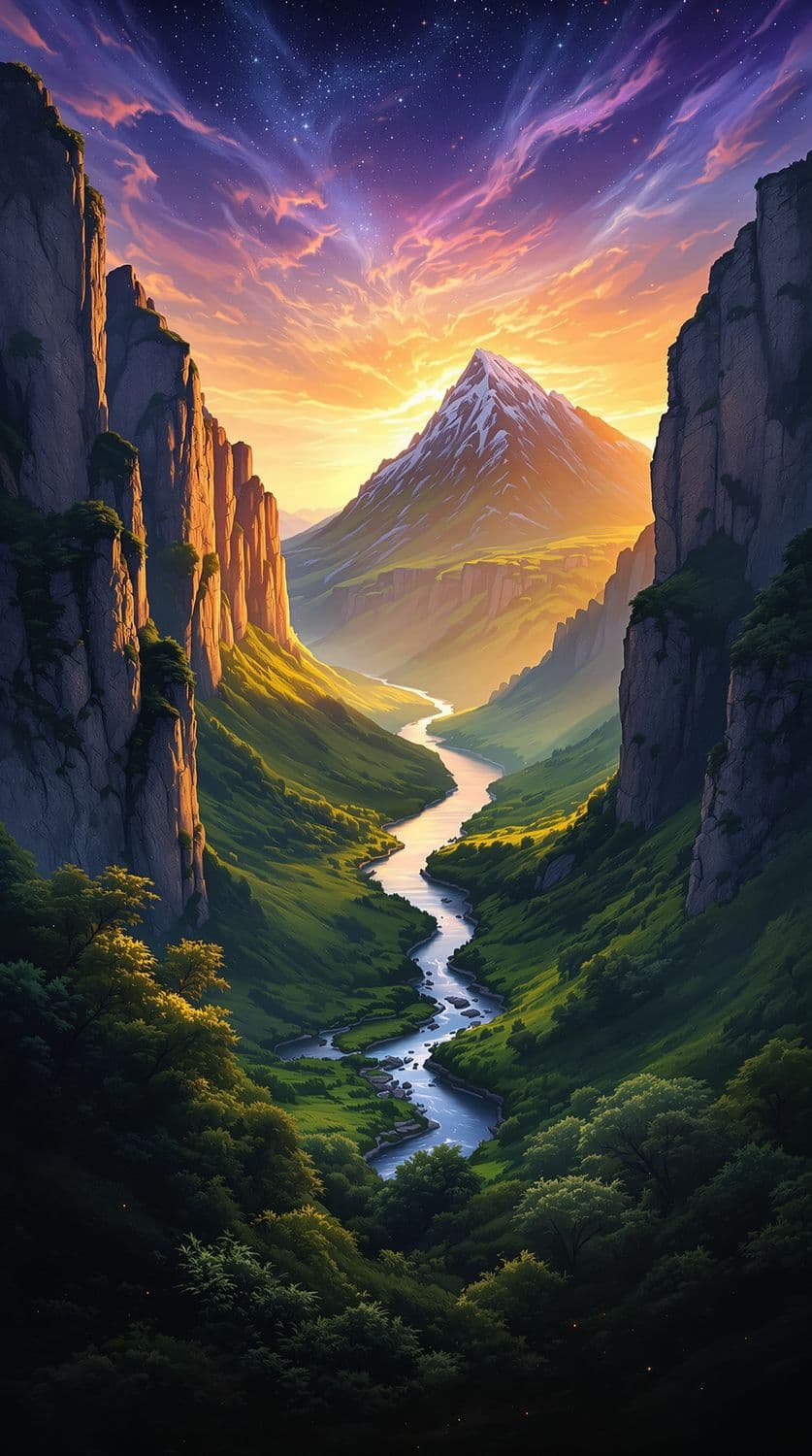 Golden Valley at Dusk