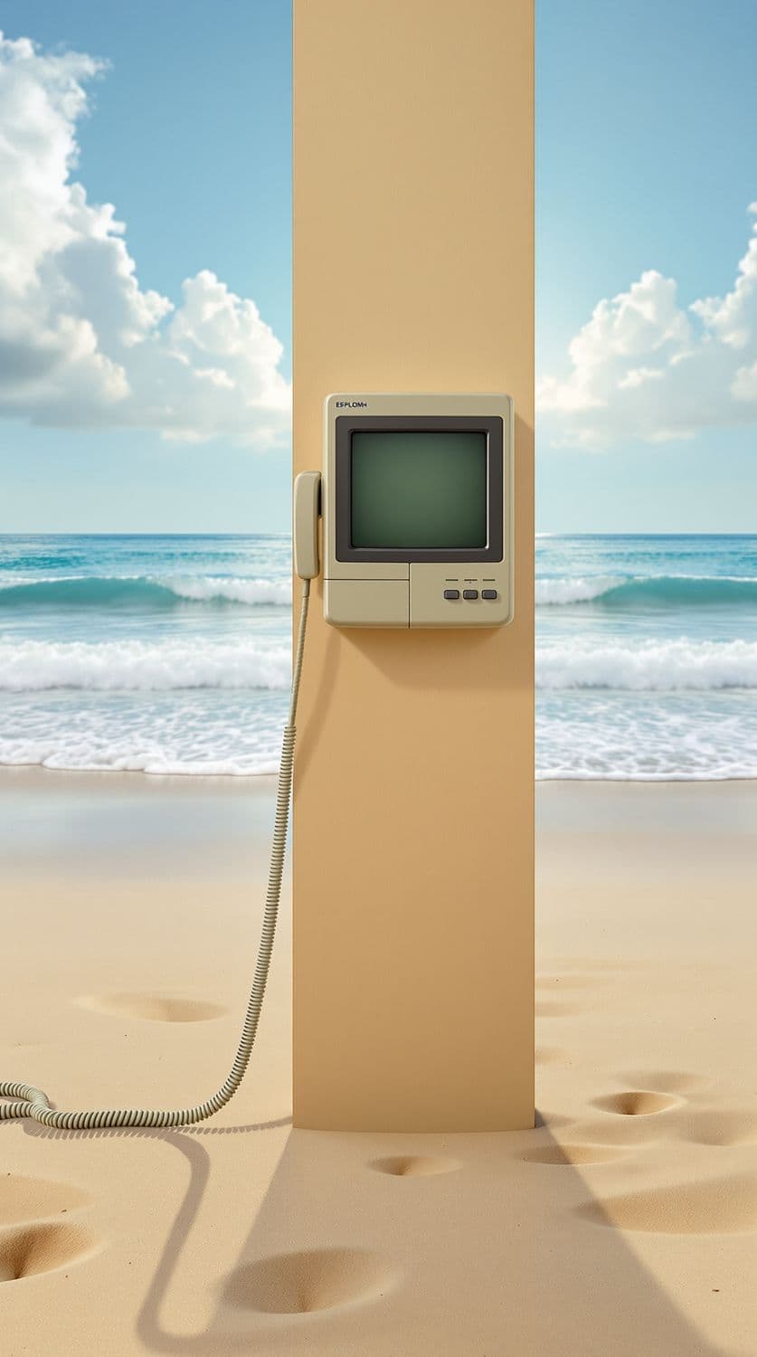 Rotary Phone by the Sea