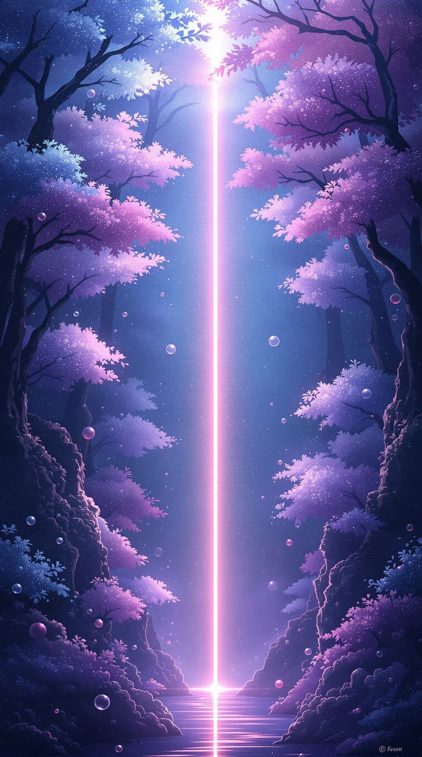 Crystalline Forest in Mist