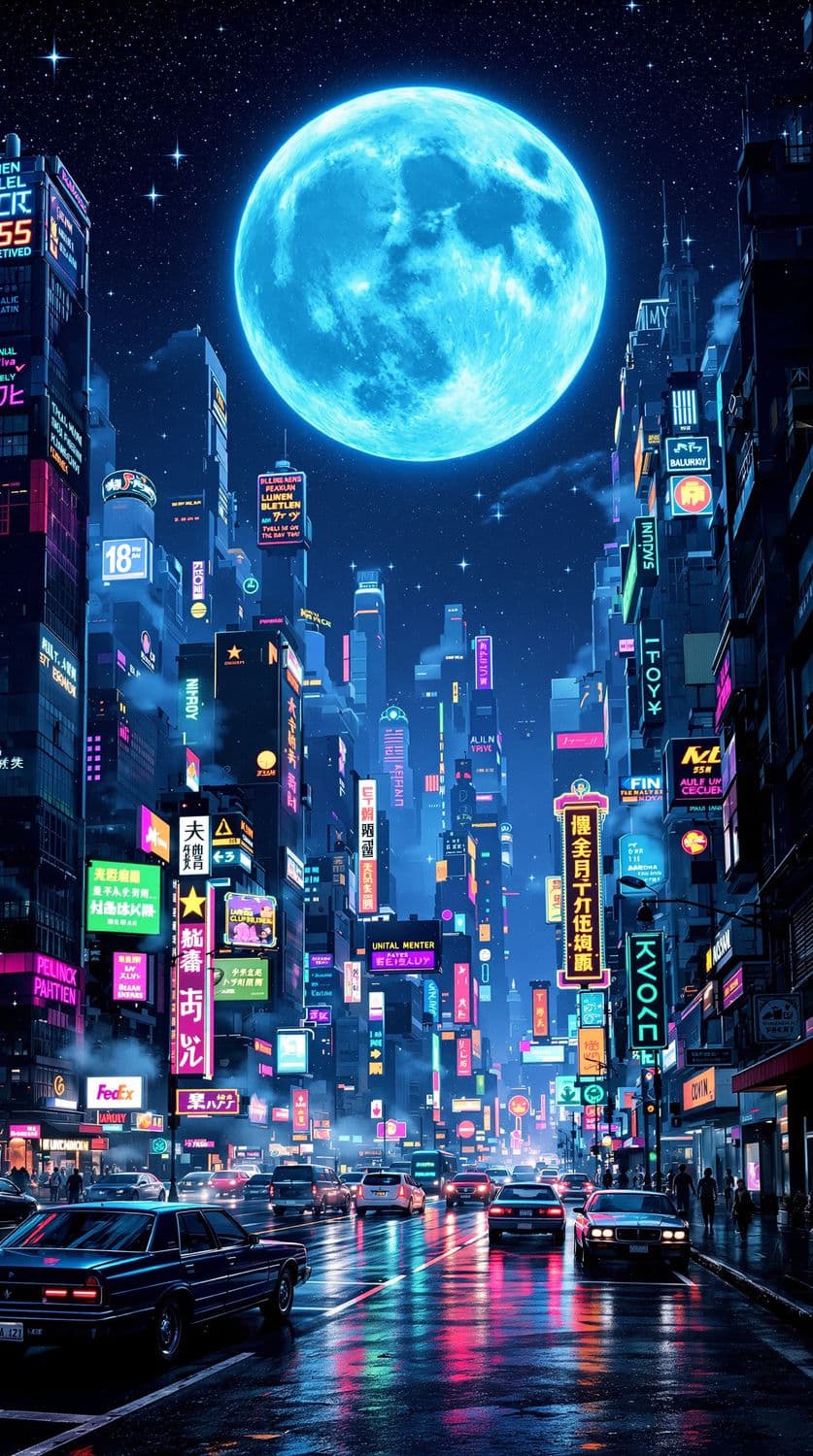 Futuristic Cosmopolitan Nightscape