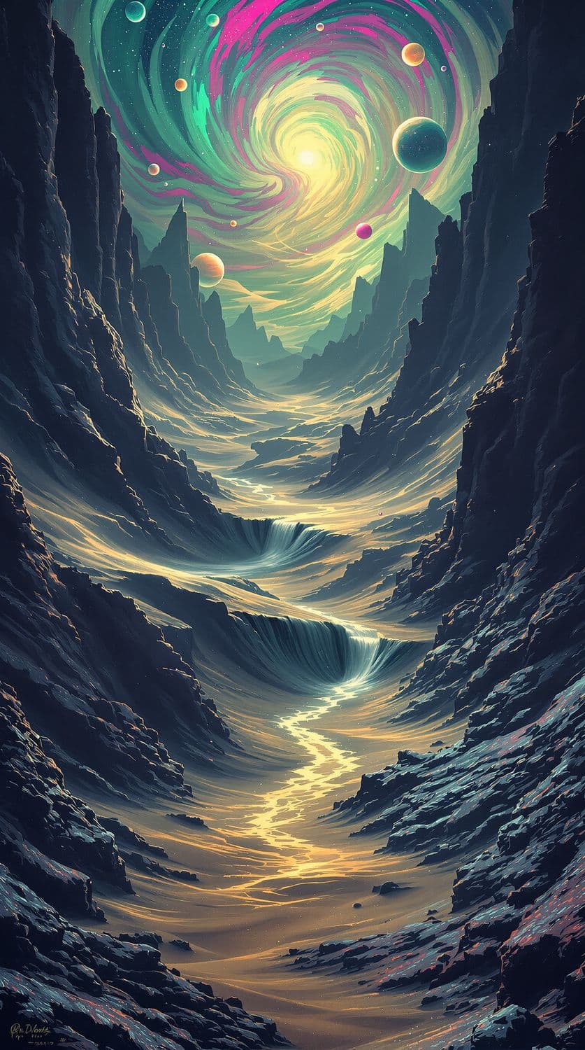 Mystical Metallic Desert