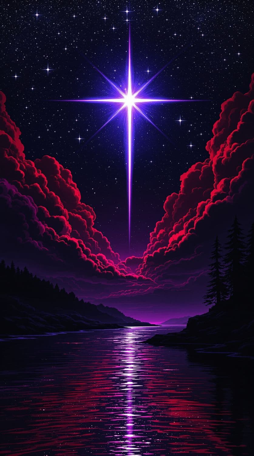 Midnight Forest Lagoon