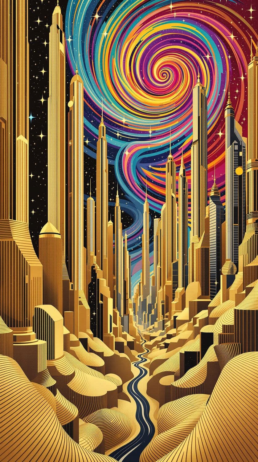 Sci-Fi Utopian Skyline