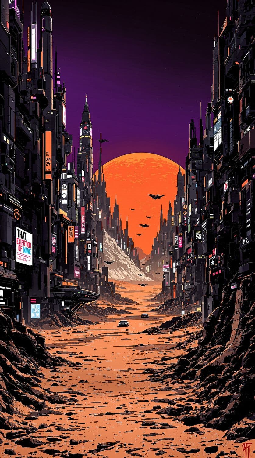 Cyberpunk Alien Metropolis