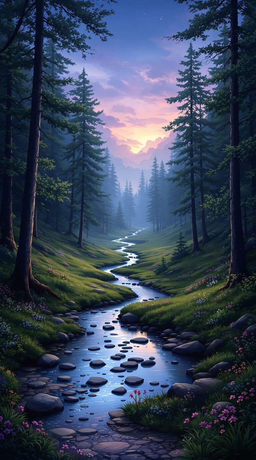 Dusk Forest Glade