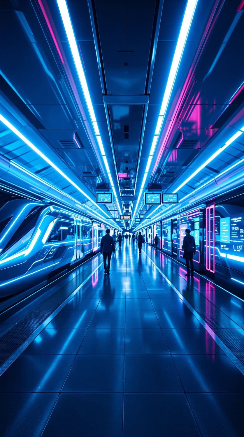 Futuristic Train Station