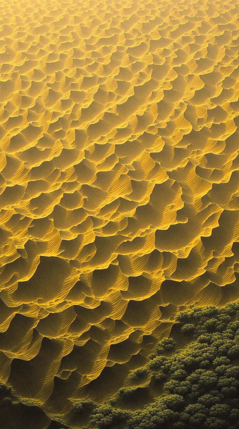 Expansive Desert Dunes from Above