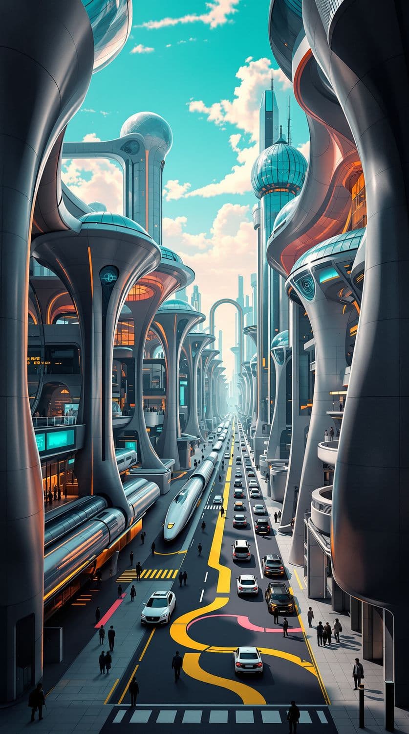 Futuristic Transportation Hub