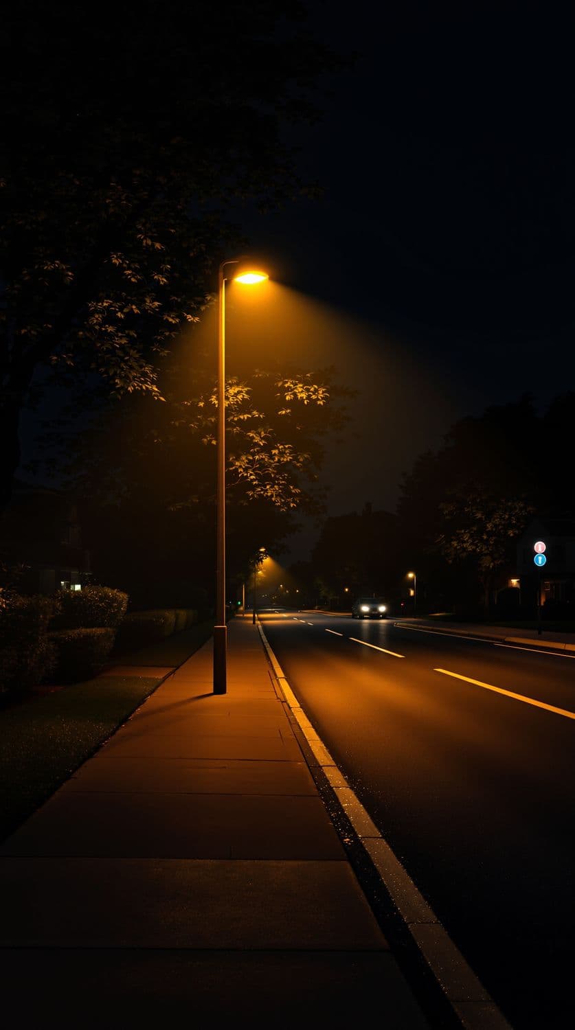 Suburban Night Tranquility