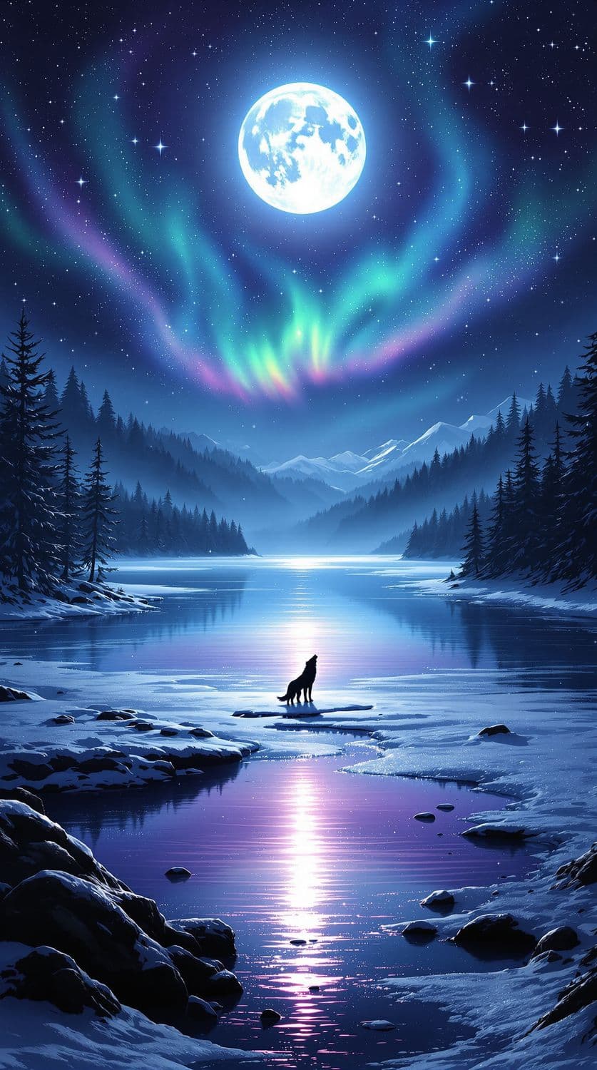 Arctic Moonlit Wilderness