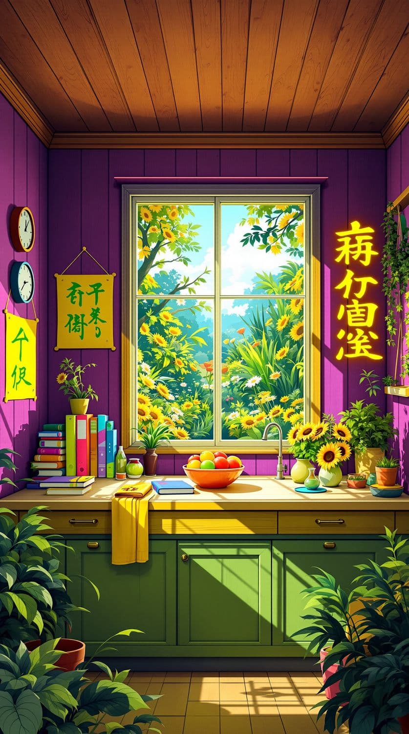 Lively Lime Kitchen