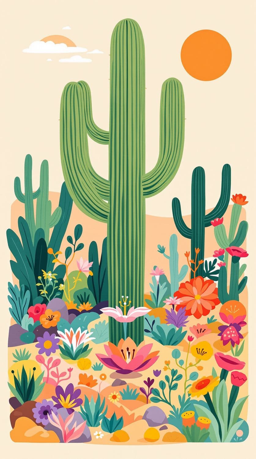 Vibrant Desert Scene