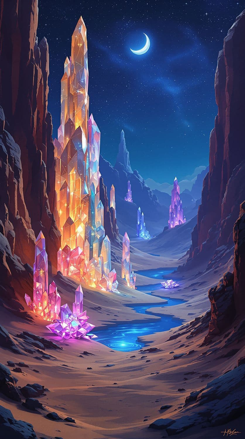 Ethereal Desert Crystals