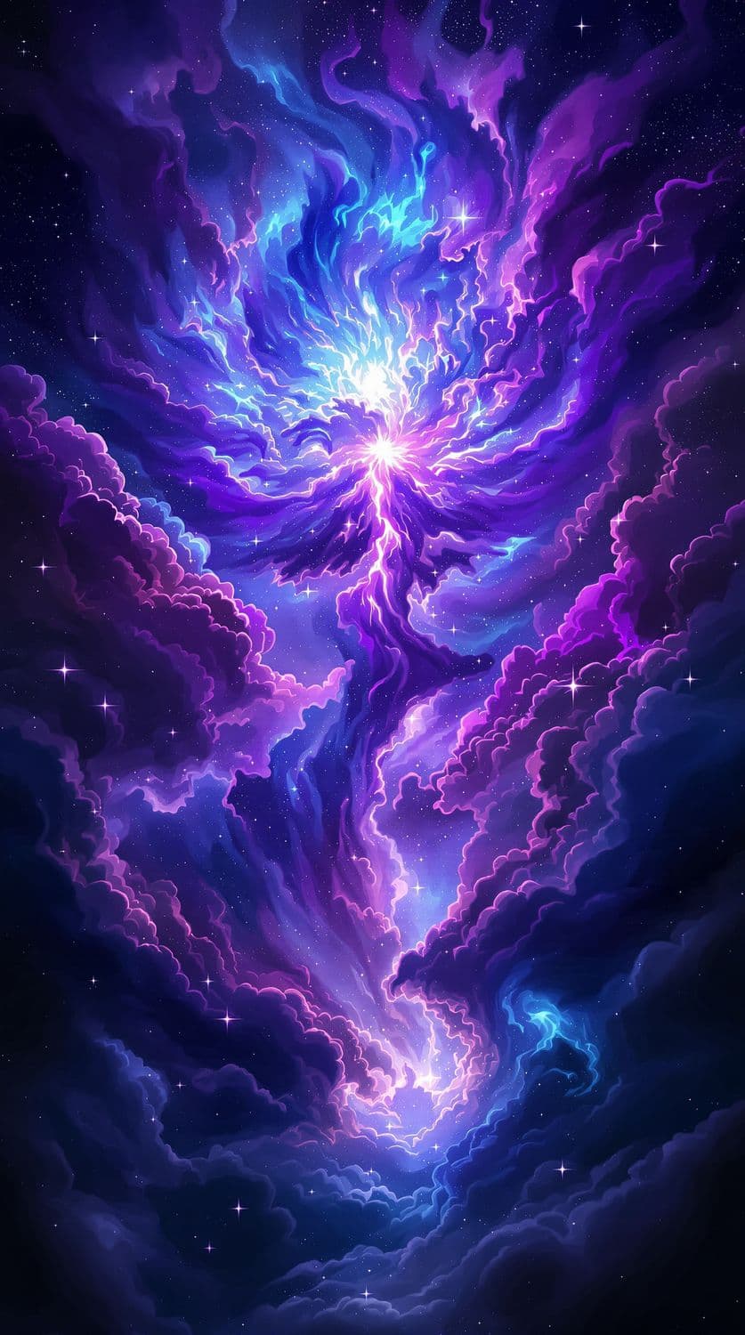 Mystical Violet Nebula