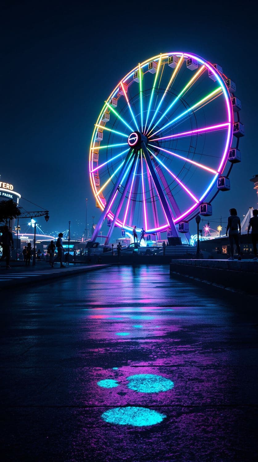 Neon Amusement Park