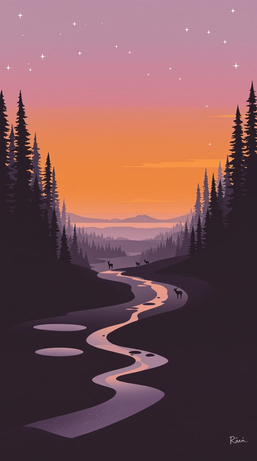 Serene Forest Twilight