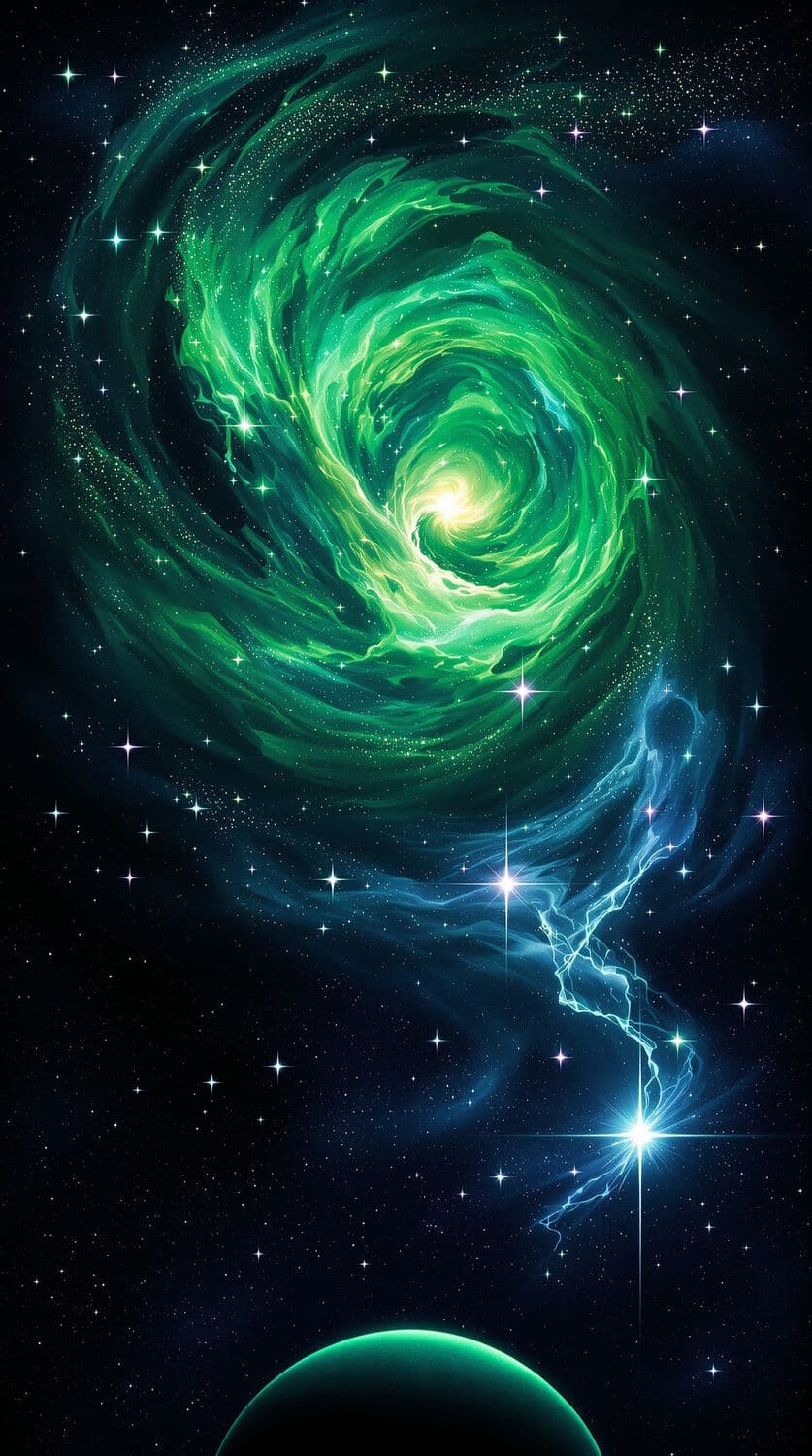 Emerald Celestial Spiral