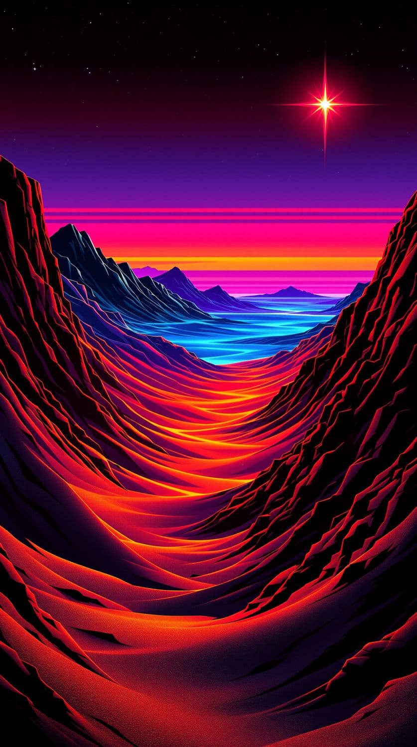 Neon Desert Mirage