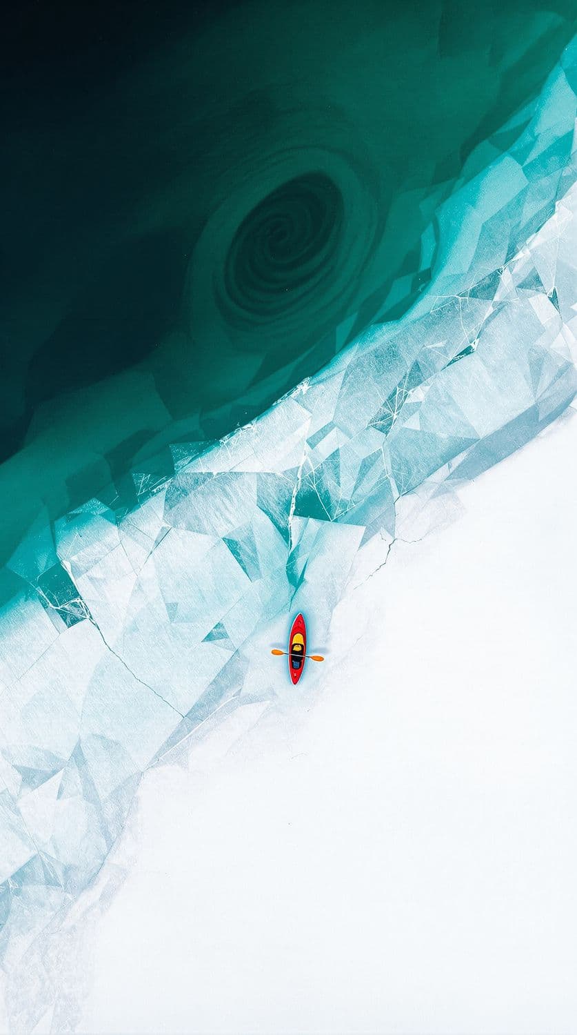 Frozen Lake Kayak Adventure