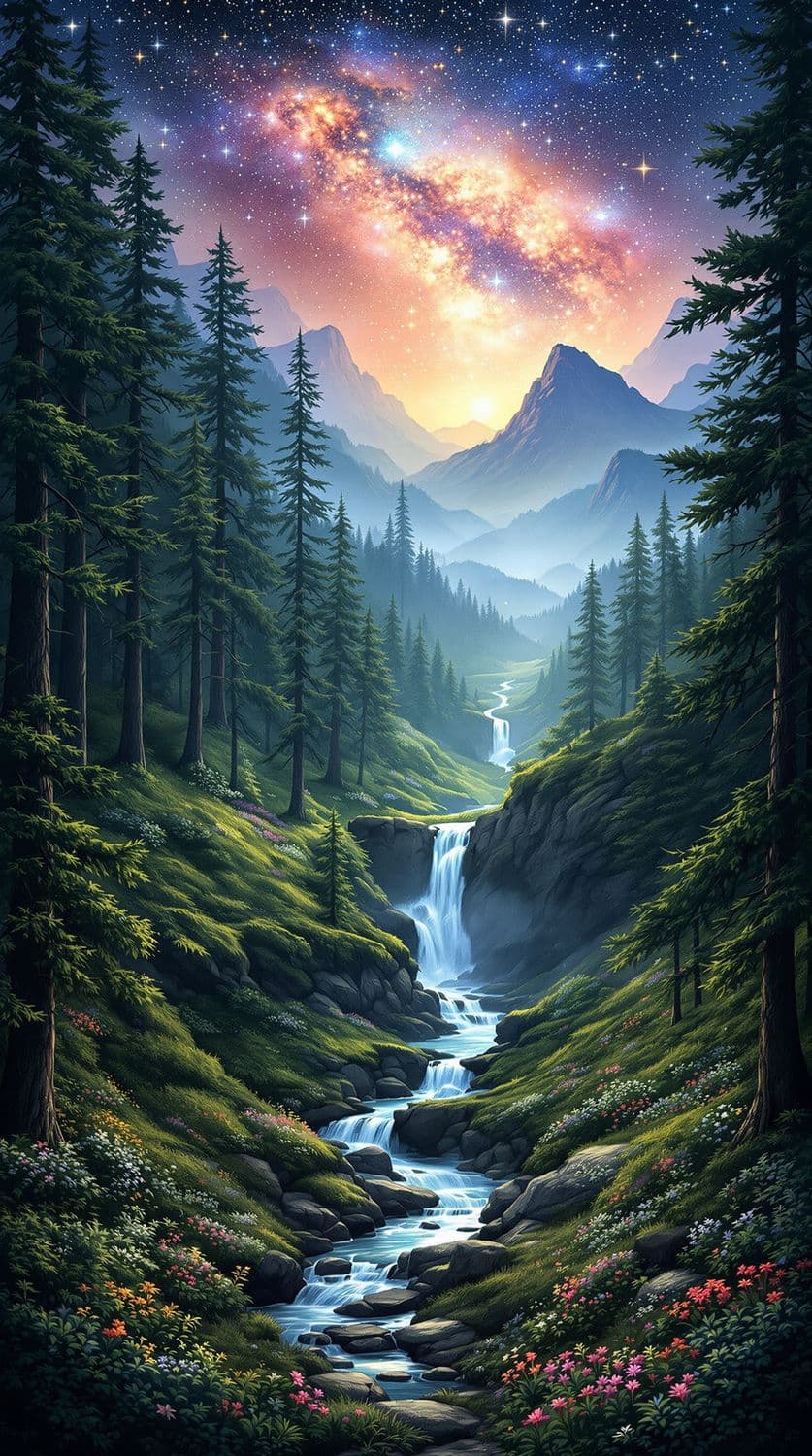 Magical Forest Dawn