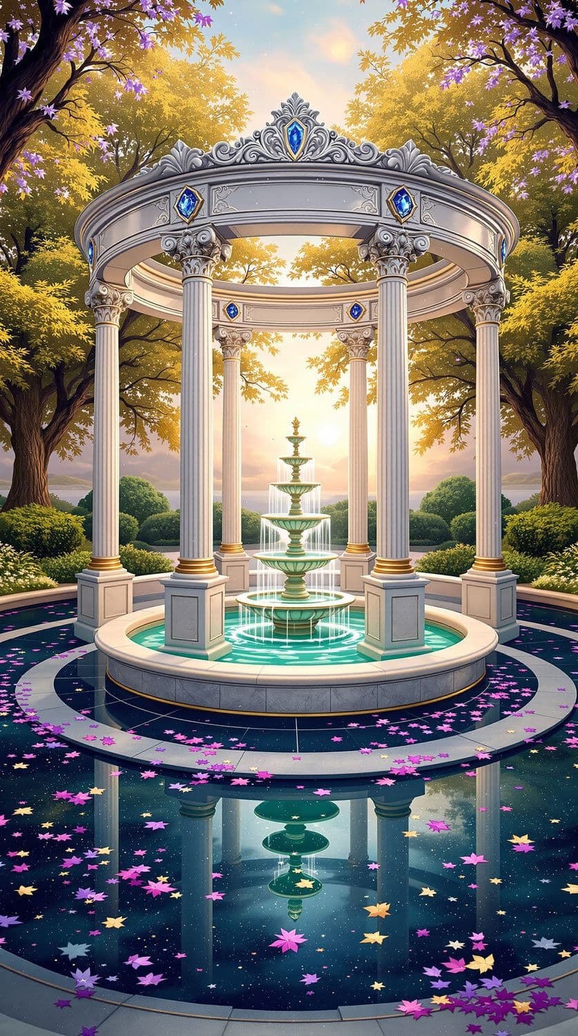 Ethereal Gazebo at Dawn