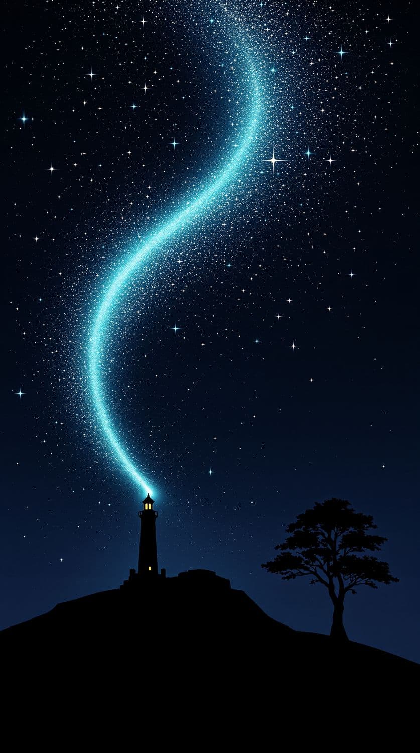 Mystical Lighthouse Glow