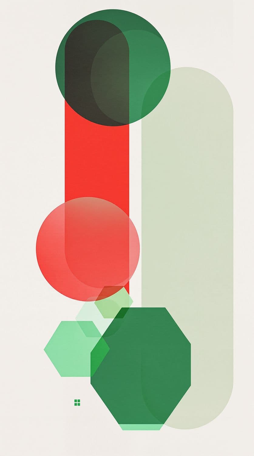 Monochromatic Green Concentric Design