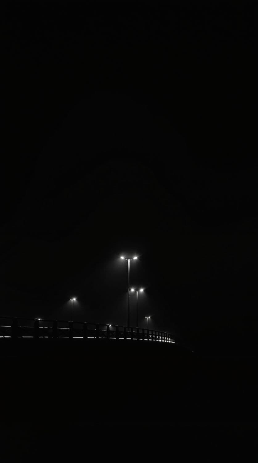 Solitary Bridge at Night