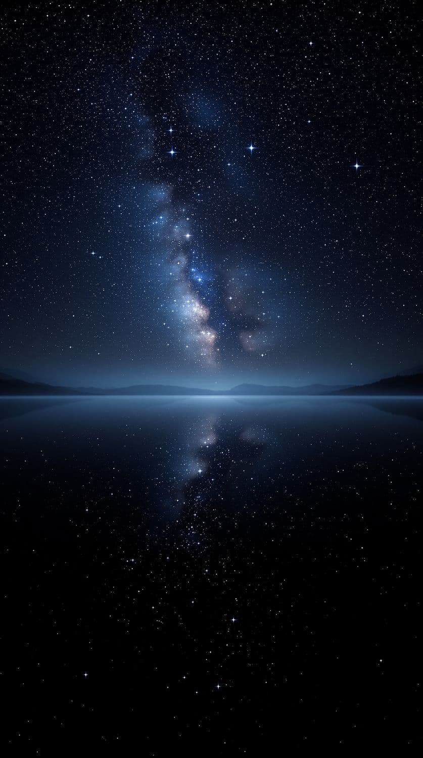 Starlit Lake Reflection