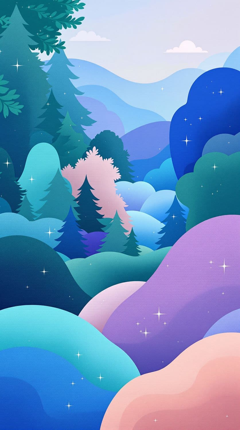 Peaceful Abstract Forest