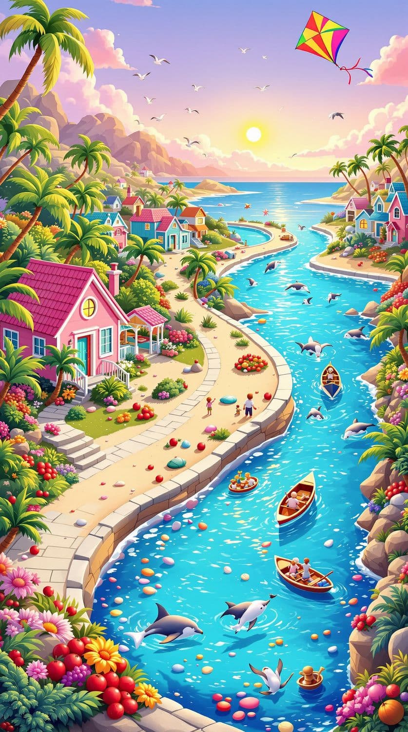 Pastel Coastal Haven