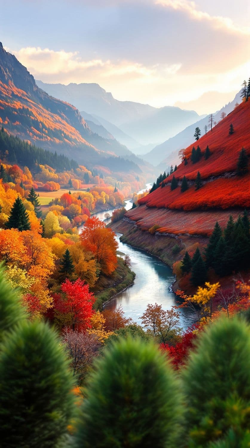Autumn Valley Awakening