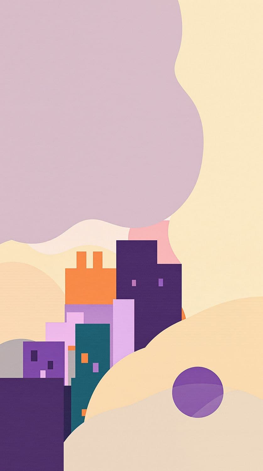 Abstract Cityscape at Dusk