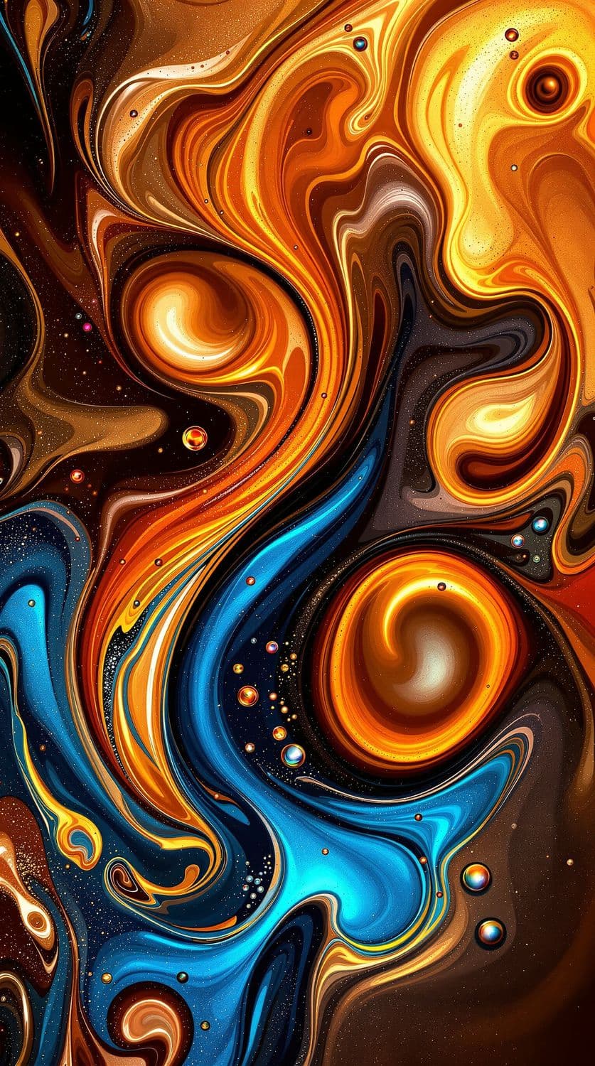 Vibrant Whirl of Colors