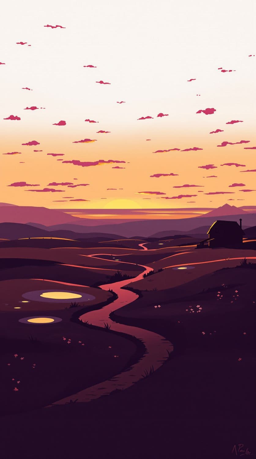 Dusk Countryside Charm