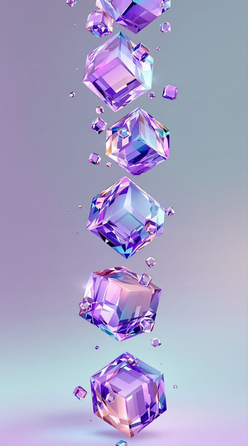 Levitating Glass Cubes