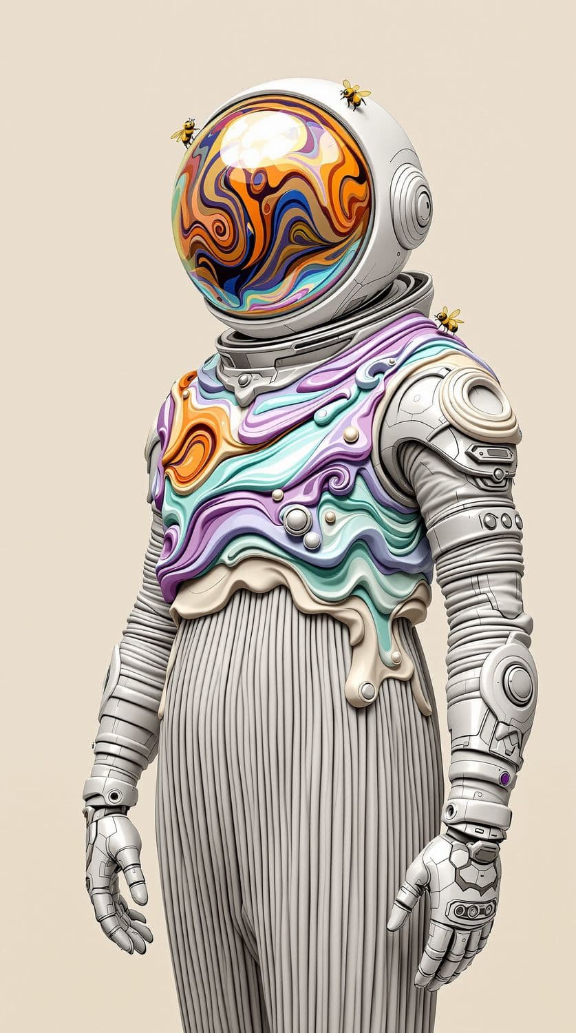 Astronaut with Bees