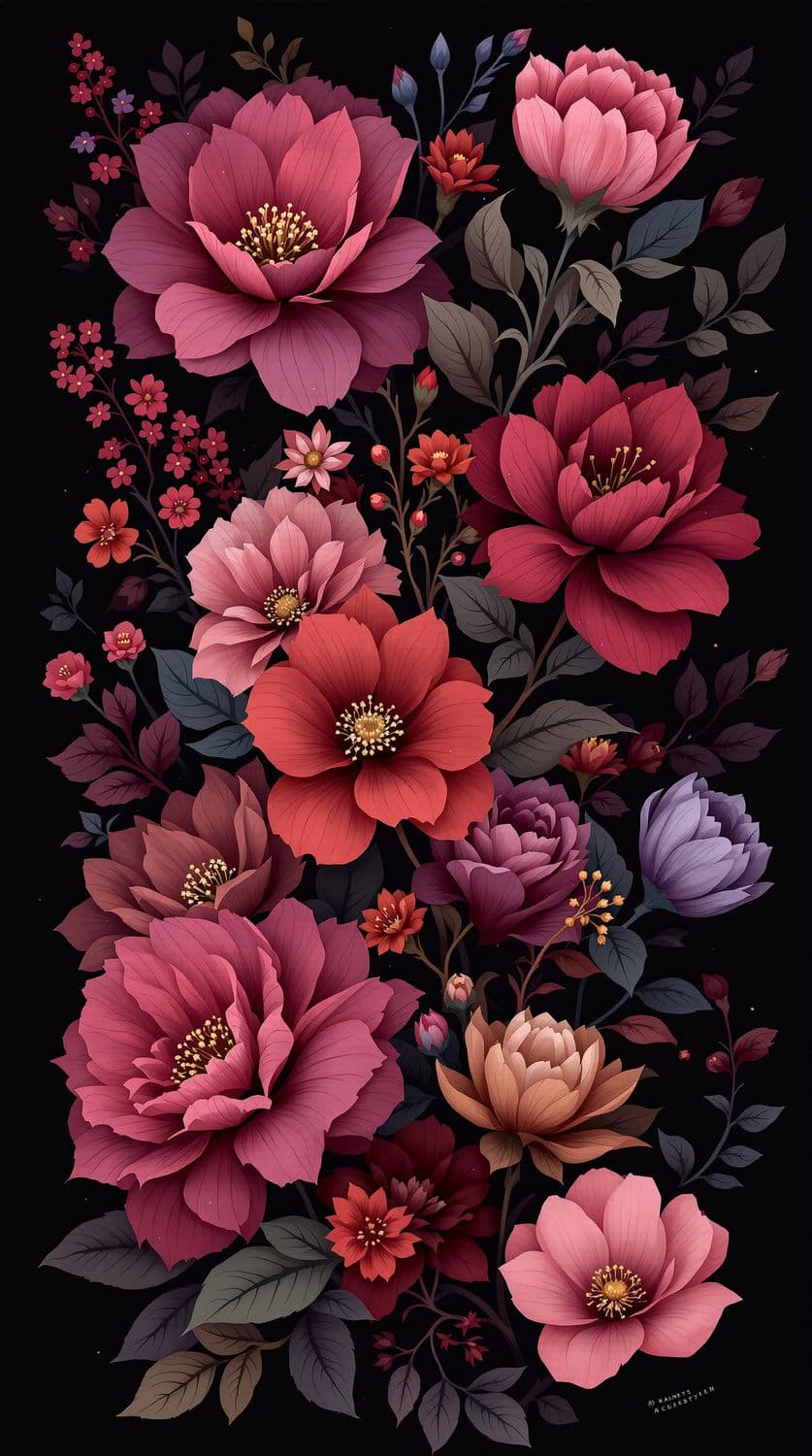 Sophisticated Shadow Blooms