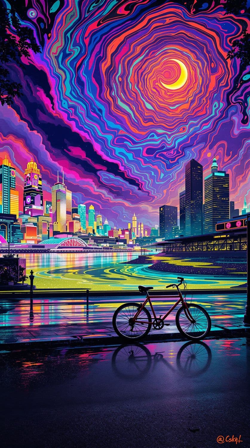 Neon Cityscape Dream